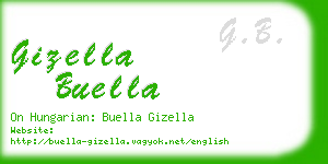 gizella buella business card